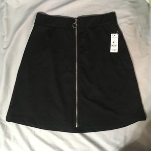 Ardene black zip up skirt New with tags